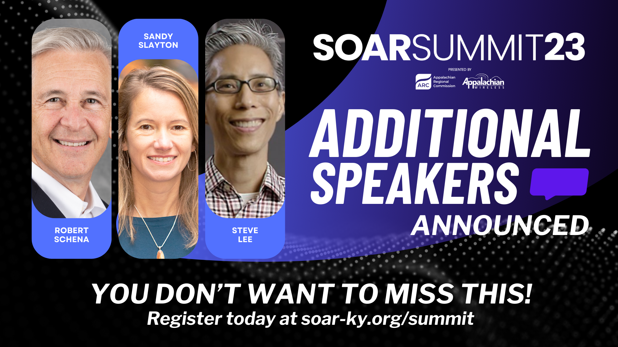 Special Announcement Three more speakers added to the 2023 SOAR Summit